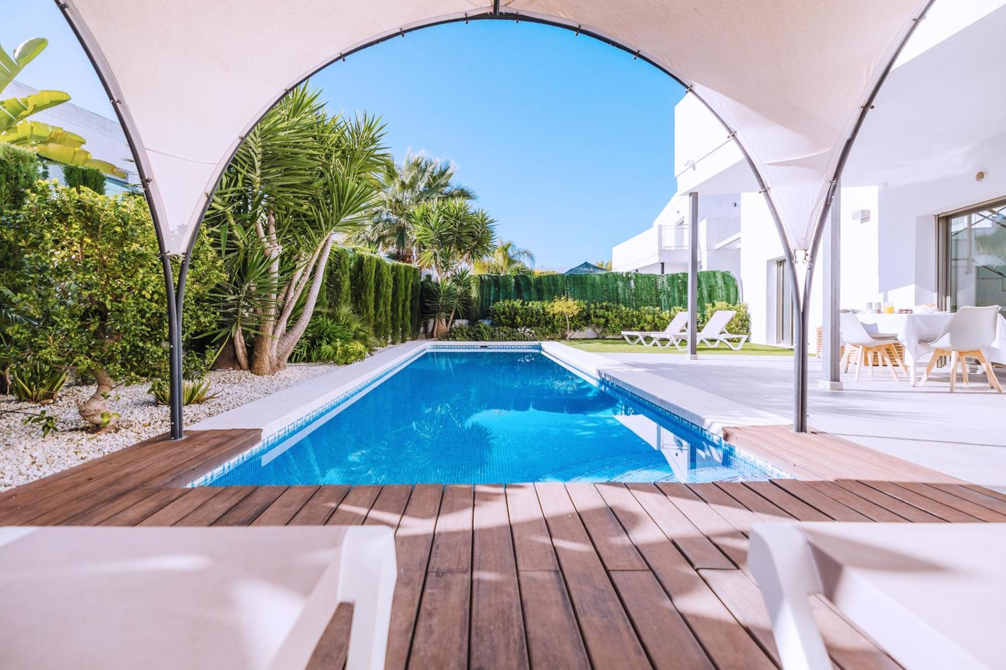 Casa Coco Stylisches Beachhouse Mit Pool & Sundeck Els Poblets Denia Eksteriør billede